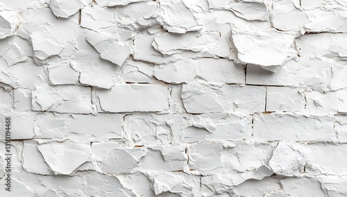 White Brick Wall Texture Background Modern Clean and Simple Backdrop for Creative Projects Interior Design : Generative AI