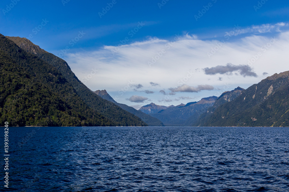Beautiful Lake Te Anau in Fiordland National Park, South Island, New Zealand Beautiful Lake Te Anau in Fiordland National Park, South Island, New Zealand