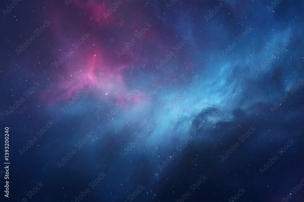 Fototapeta premium captivating deep space texture blending swirling nebulae and distant stars in cosmic ballet