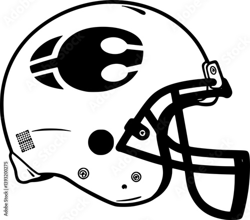 American Football Helmet Silhouette Vector, football helmet flat icon, Helmets black Clip art
