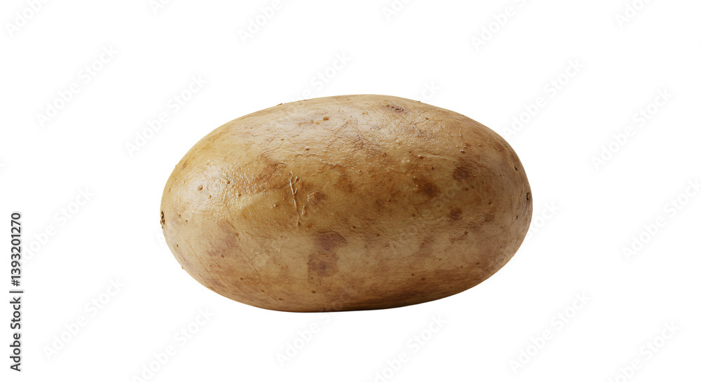Freshly harvested potato showcasing natural brown skin and earthy texture Freshly harvested potato showcasing natural brown skin and earthy texture
