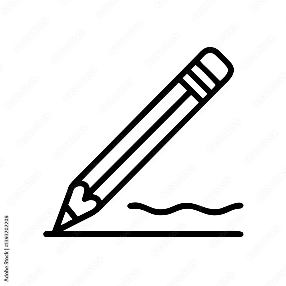 Obraz premium Pencil icons symbolize creativity and artistic expression. Essential for drawing, writing, and educational themes, these designs reflect the art of communication through simple tools.
