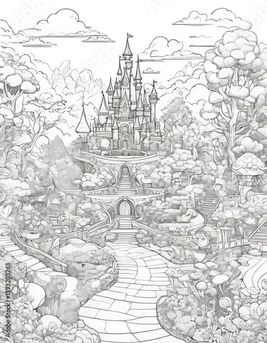 Wallpaper Mural sketch of a church Torontodigital.ca