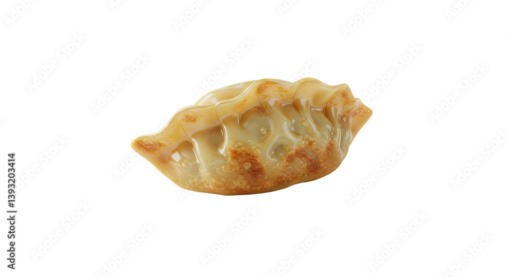 Golden brown crispy dumpling with delicate texture and appealing shape Golden brown crispy dumpling with delicate texture and appealing shape