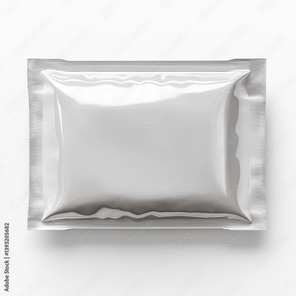 High-Resolution Image of a Blank Vacuum-Sealed Pouch Perfect for Packaging Mockups High-Resolution Image of a Blank Vacuum-Sealed Pouch Perfect for Packaging Mockups