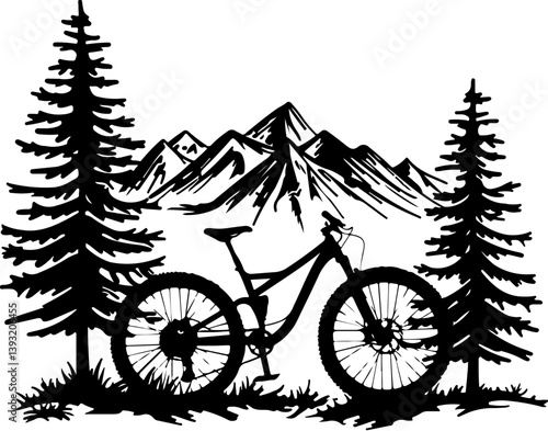 Mountain Bike, bike, bicycle, sport, silhouette, vector, cyclist, cycling, cycle, race, biker, ride, extreme, motorcycle, biking, wheel, illustration, motocross, black, mountain, boy, jump, child, spo