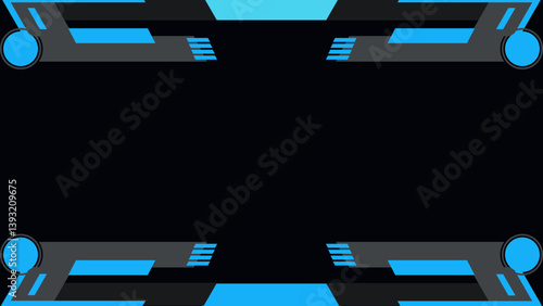 blue frame for any text with transparent bubbles