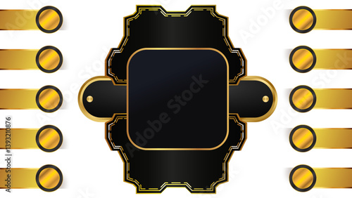 set of vector shields