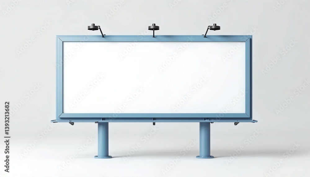 Obraz premium blank billboard on a white background