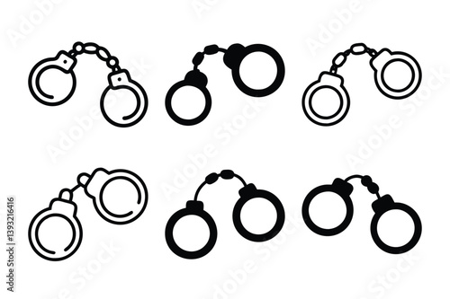 Handcuffs vector illustration