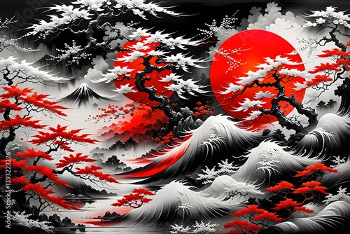 christmas tree with snowflakes