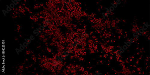 Dark abstract digital texture with red glowing contour lines on black background resembling electric circuits or energy waves perfect for sci fi themes futuristic designs horror visuals tech