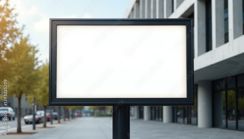 Fototapeta premium blank billboard on the street