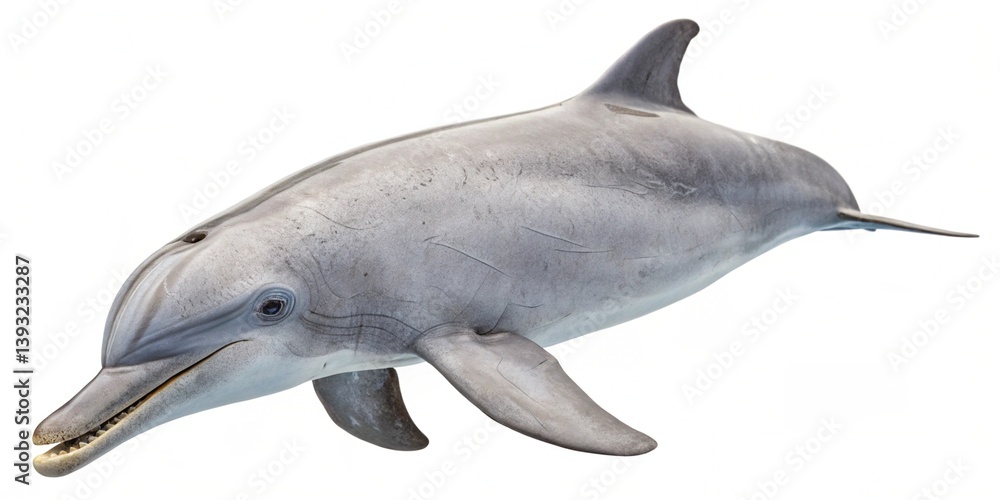 Fototapeta premium indo pacific humpback dolphin isolated on white background