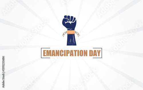 Emancipation Day background template design, Emancipation day wallpaper design