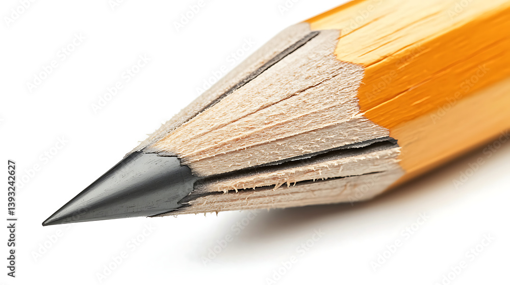 Fototapeta premium A pencil with a black tip. Generated using AI.