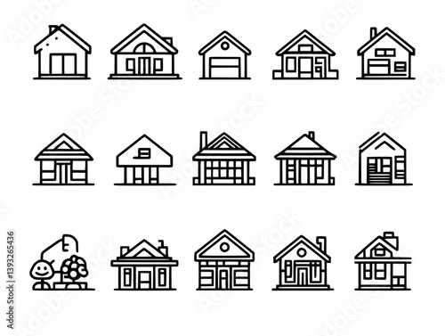 Collection of Duplexes vector icons, Duplexes illustration art