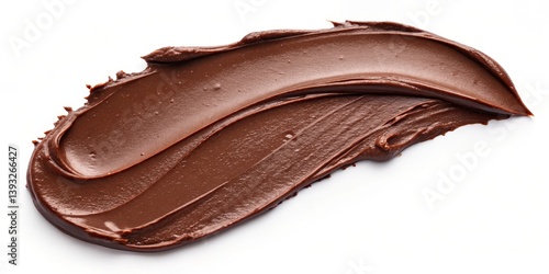 Wallpaper Mural Chocolate Spread Swirl on White, Food, Dessert Torontodigital.ca