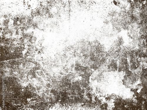 Dirty brown grime texture overlay on transparent background