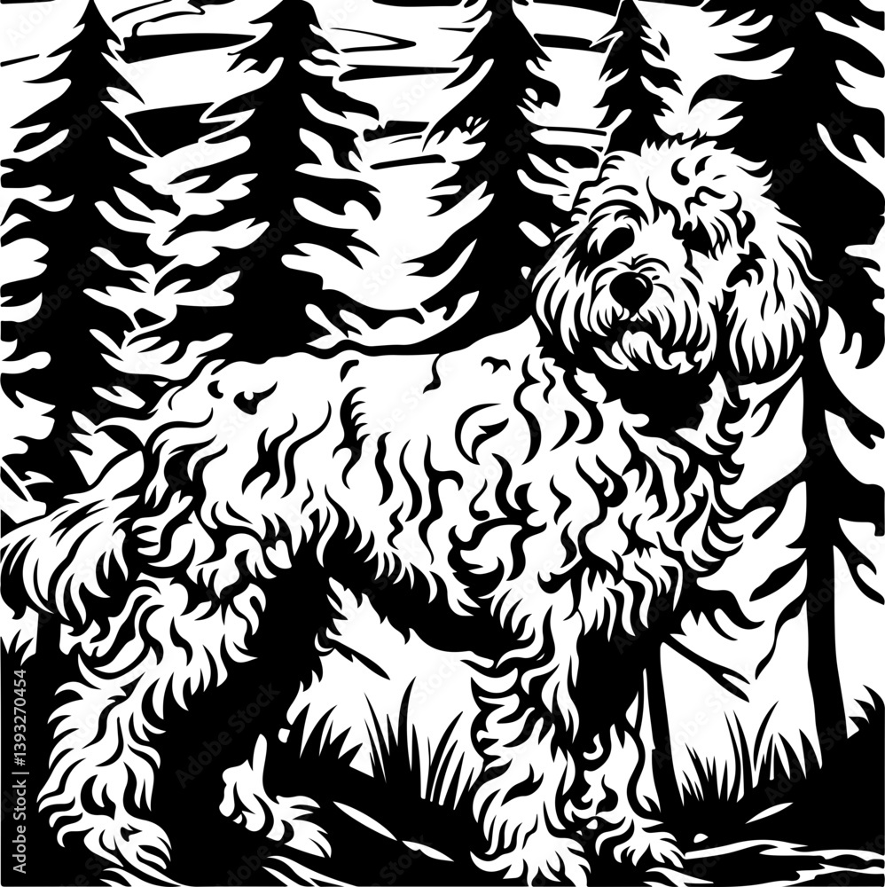 Fototapeta premium poodle, dog, spaniel, cocker, animal, pet, puppy, isolated, cocker spaniel, cute, white, canine, breed, purebred, mammal, brown, sitting, pedigree, studio, domestic, portrait, pets, black, looking, is