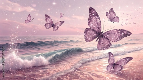 butterfly on the beach