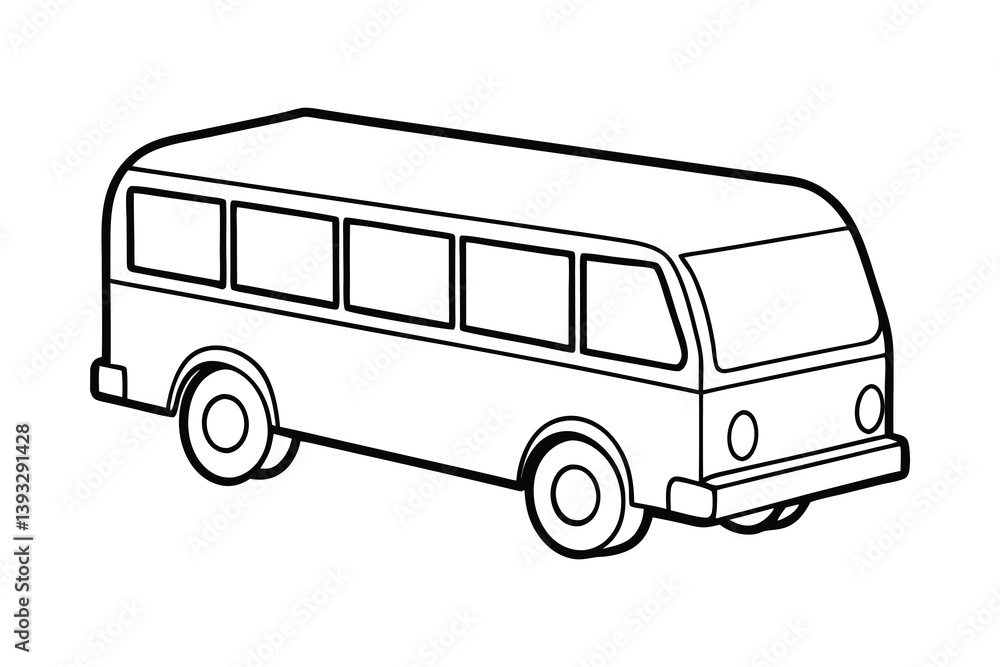 A clip art of bus transport outline illustration on white background
A clip art of bus transport outline illustration on white background