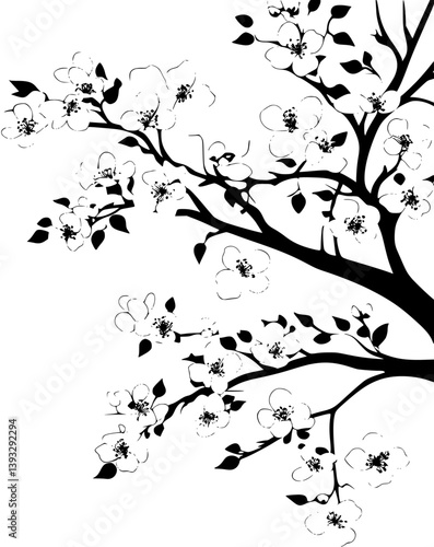 Dogwood vector design, Dogwood illustration art