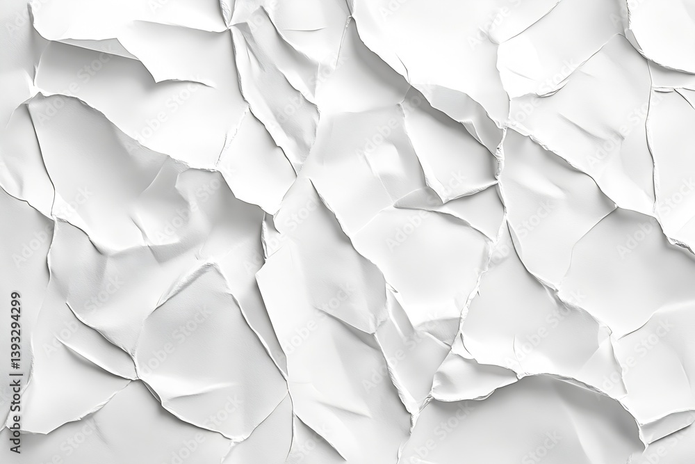 Creased White Paper Texture Abstract Background Rough Blank Surface for Artistic Designs and Graphic Elements : Generative AI Creased White Paper Texture Abstract Background Rough Blank Surface for Artistic Designs and Graphic Elements : Generative AI