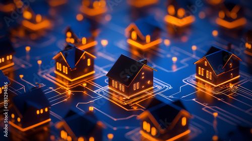 Digital network of interconnected houses