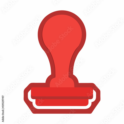 Stamp icon on white background