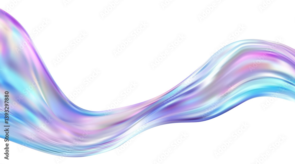 Fototapeta premium Abstract holographic wave.
