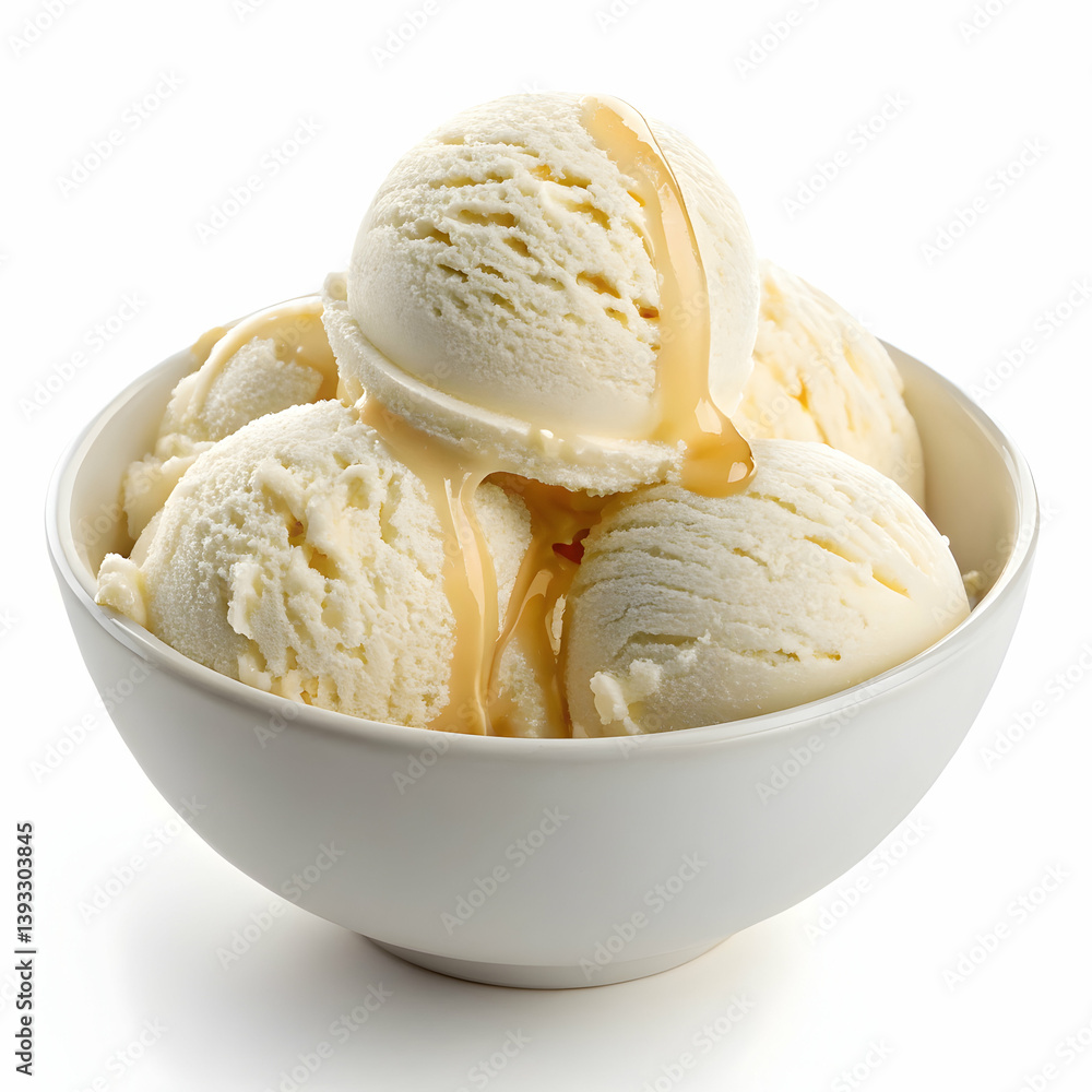 Ice cream balls in a bowl Ice cream balls in a bowl