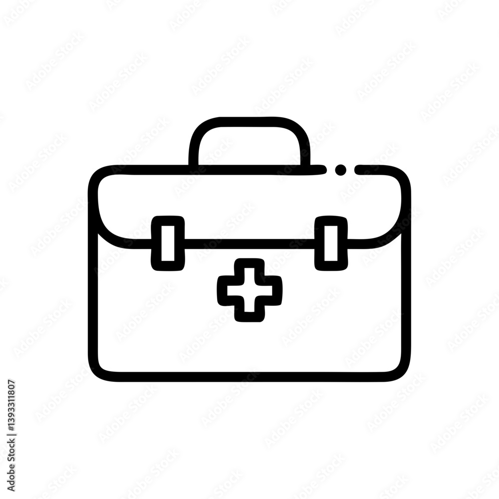 Icon of a doctorchest / first aid kit Icon of a doctorchest / first aid kit