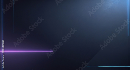 Neon Drak Blue Abstract Background