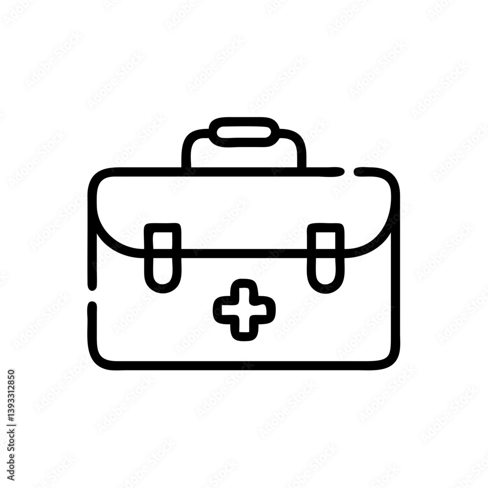 Icon of a doctorchest / first aid kit Icon of a doctorchest / first aid kit