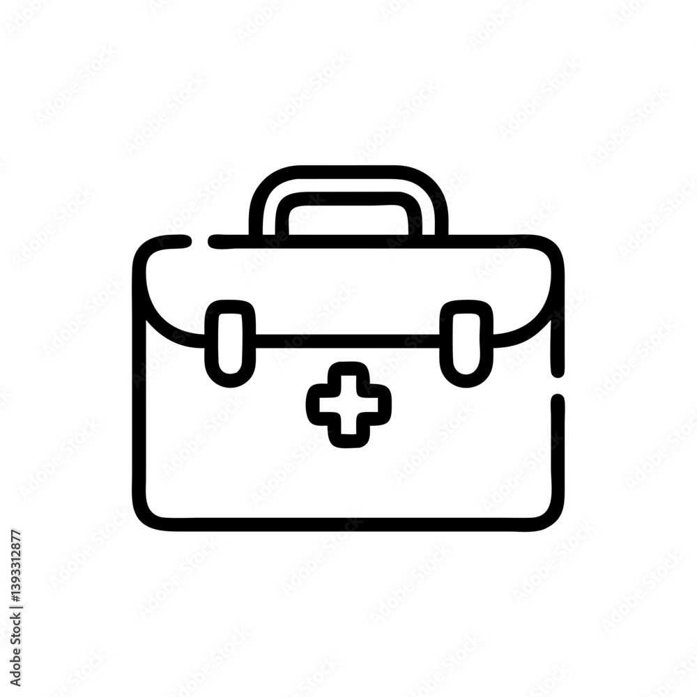 Icon of a doctorchest / first aid kit Icon of a doctorchest / first aid kit