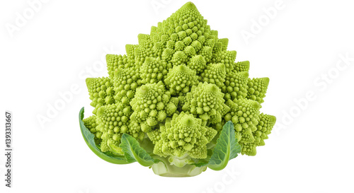 Isolated Romanesco Broccoli