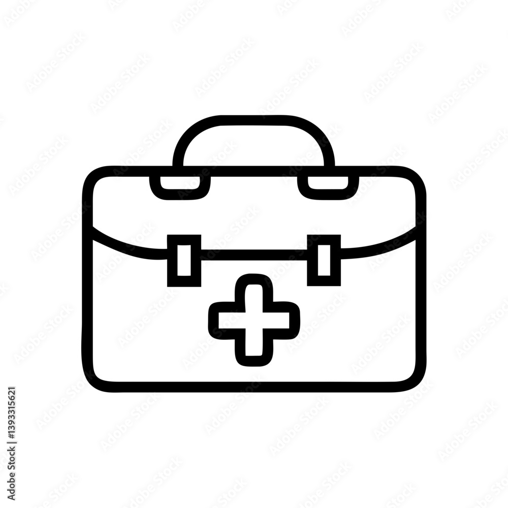 Icon of a doctorchest / first aid kit Icon of a doctorchest / first aid kit