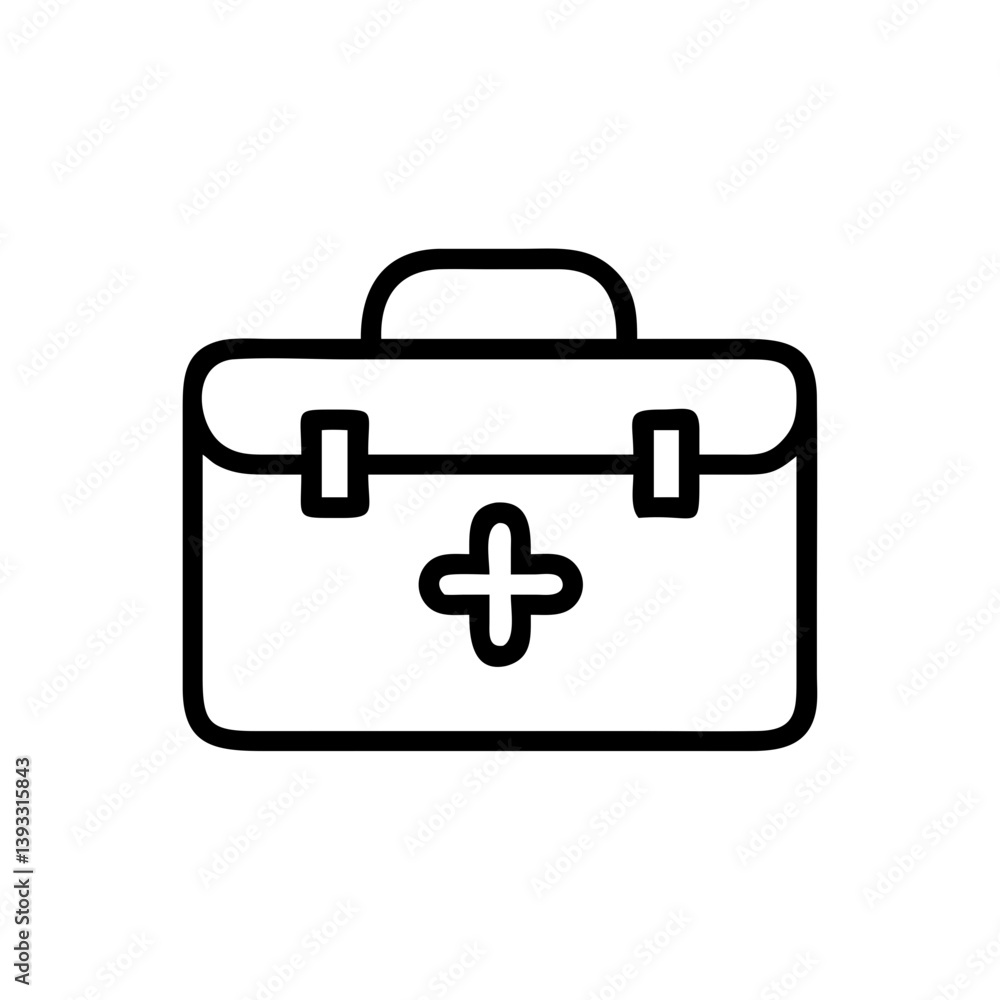 Icon of a doctorchest / first aid kit Icon of a doctorchest / first aid kit