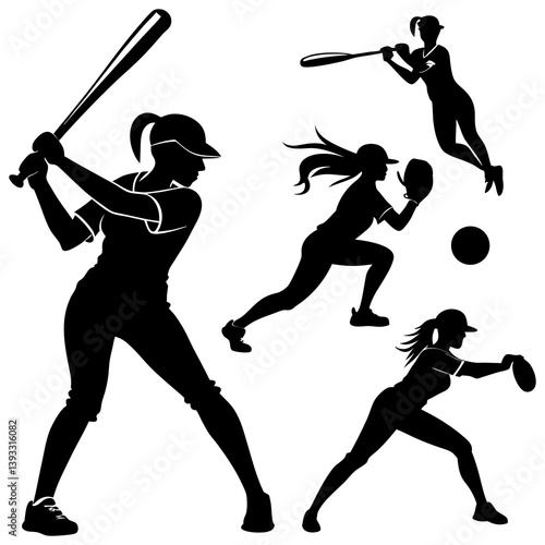 baseball player silhouette