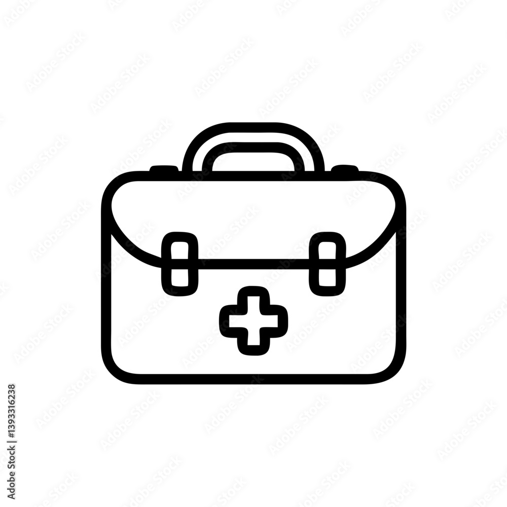 Icon of a doctorchest / first aid kit Icon of a doctorchest / first aid kit