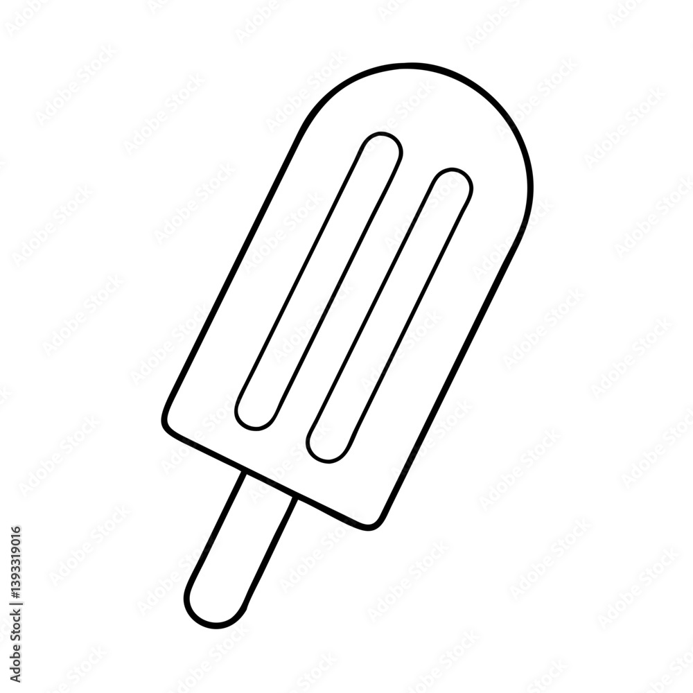 ice pop icon, ice pop line art - simple line art of ice pop, perfect for ice pop logos and icons ice pop icon, ice pop line art - simple line art of ice pop, perfect for ice pop logos and icons