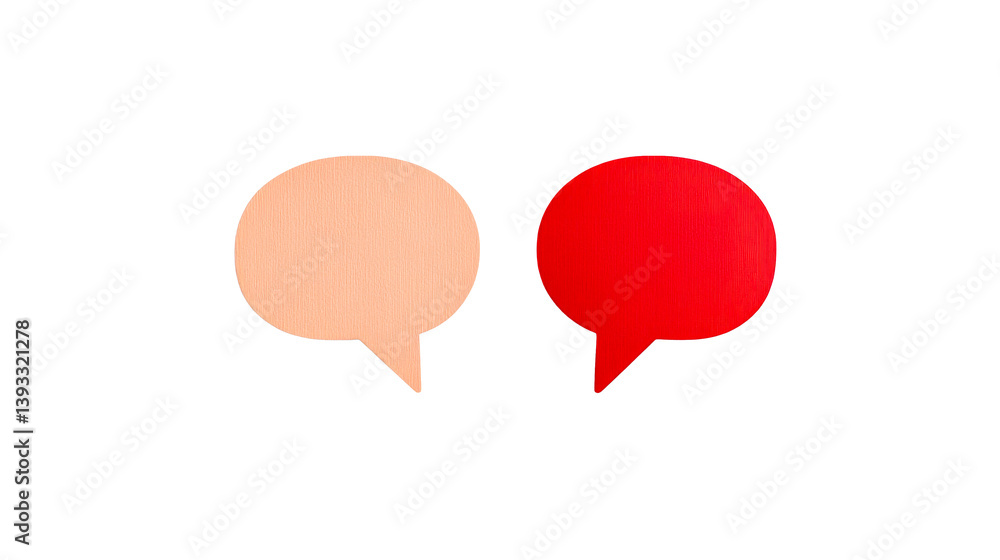 Speech Bubbles in Pink, Red, and Black, cut out transparent Speech Bubbles in Pink, Red, and Black, cut out transparent