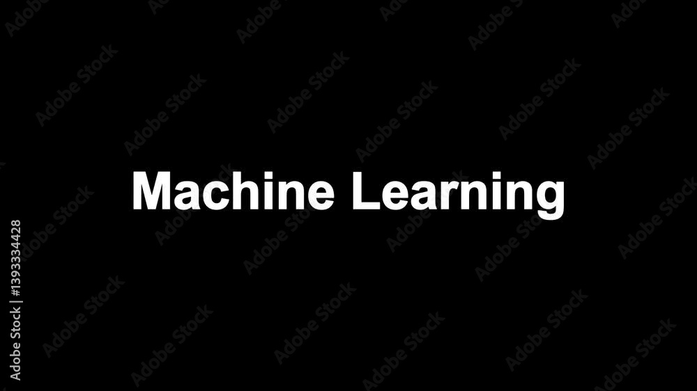 Machine Learning Text Animation – Futuristic Digital Art in 4K Machine Learning Text Animation – Futuristic Digital Art in 4K