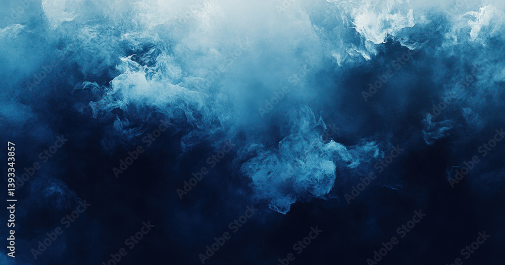 custom made wallpaper toronto digitalMystical Blue Smoke Abstract Art