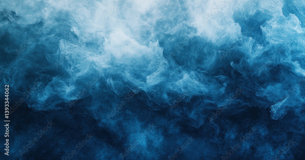Fototapeta premium Stunning Blue Smoke Abstract Art