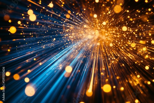 Blue and white energy combined with electrical electricity plasma power that crackles with fusion