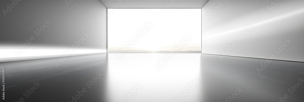 Minimalist Architecture Empty White Room with Distant Mountain View Showcasing Clean Lines Simplicity and Open Space : Generative AI Minimalist Architecture Empty White Room with Distant Mountain View Showcasing Clean Lines Simplicity and Open Space : Generative AI