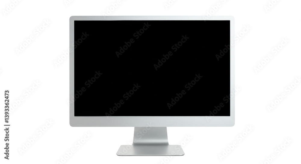 Isolated Blank Computer Monitor Screen for Design Mockup Isolated Blank Computer Monitor Screen for Design Mockup