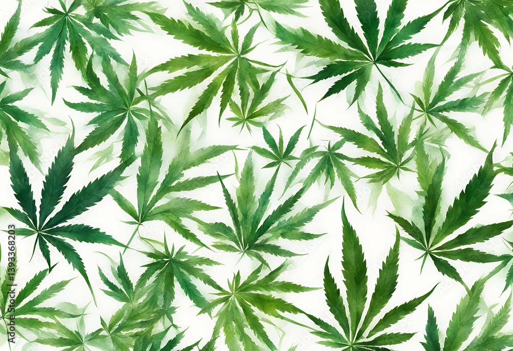 fine white leaves cannabis background print fabric pattern watercolor drug hemp smoke green rainbow isolated plant flower child wild pot medicals hashish ganja narcotic illegal herb nature addiction fine white leaves cannabis background print fabric pattern watercolor drug hemp smoke green rainbow isolated plant flower child wild pot medicals hashish ganja narcotic illegal herb nature addiction
